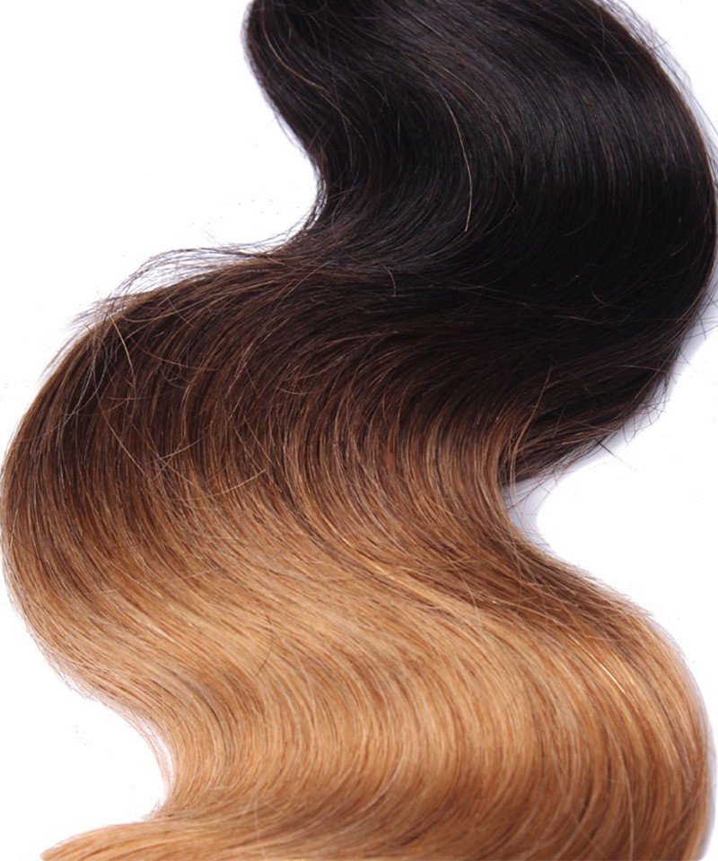 Pcs Ombre B Honey Blonde Brazilian Hair Weave Bundles Carahair