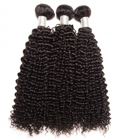 CARA Brazilian Virgin Human Hair Weave Bundles Kinky Curly 3Pcs