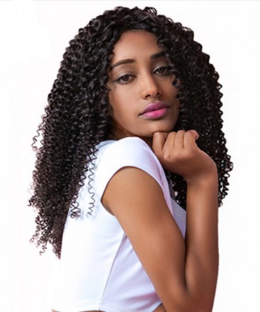 CARA 150% Density Kinky Curly 13x6 Lace Front Human Hair Wigs For Black Women Pre Plucked