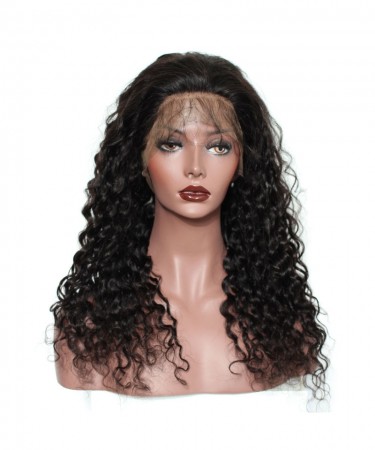 120% Density Full Lace Wig With Baby Hair Deep Wave Brazilian Pre Plucked Human Hair Wigs For Black Women