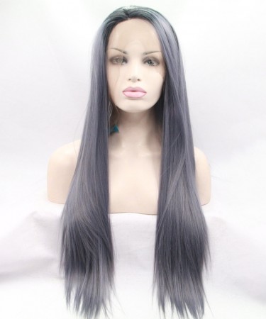 CARA 1B/Grey Ombre Wig Straight Synthetic Wig