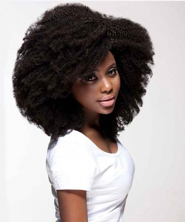 Afro Curly Lace Front Wig For Black Women 