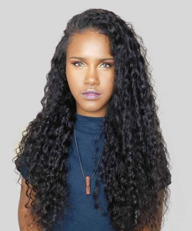 Lace Front Wigs Deep Wave Pre-Plucked Natural Hairline 150% Density