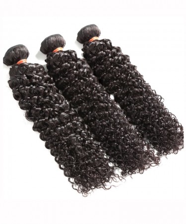 CARA Malaysian Virgin Human Hair 3 Bundles Deep Curly Double Weft 