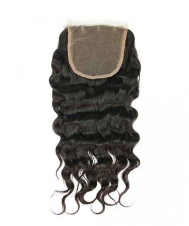 Brazilian Loose Wave Virgin Hair,lace closure,natural color