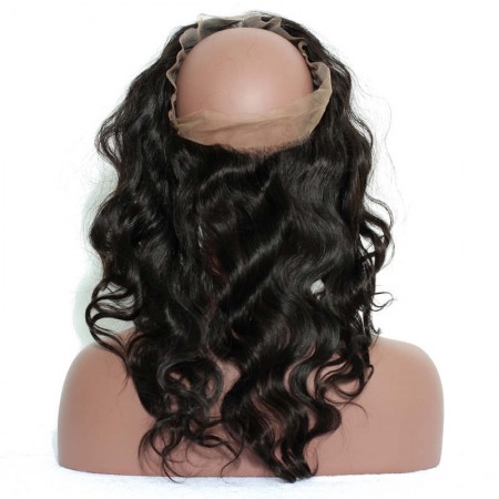 CARA Pre Plucked 360 Lace Frontal Closure Body Wave With Baby Hair Free Part