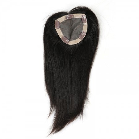 CARA Brazilian Virgin Hair Straight Clip In Toupee Hairpieces For Women 5x5