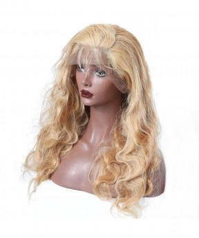 CARA #27 Honey Blonde Lace Front Wig Body Wave 250% High Density Lace Front Human Hair Wigs Brazilian Wig