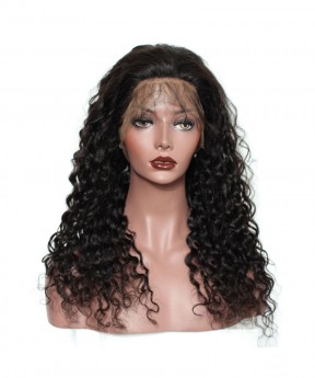 120% Density Full Lace Wig With Baby Hair Deep Wave Brazilian Pre Plucked Human Hair Wigs For Black Women