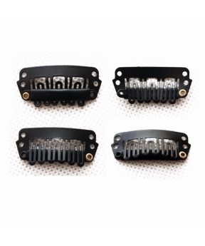 CARA 50pcs Wholesale Cilp Ins For Hair Weaves Extensions Clips For Making Wigs Human Hair Weaves Black Color