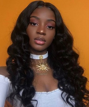 CARA 360 Lace Frontal Wig Pre Plucked With Baby Hair 150% Density Indian Hair Body Wave Human Hair Wigs