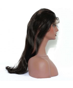 CARA Straight Brazilian Remy Human Hair 360 Lace Frontal With Natural Hairline