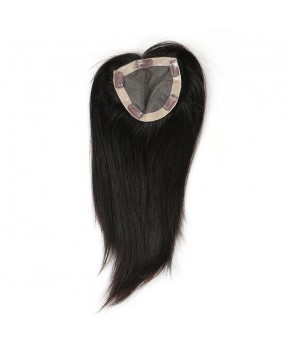 CARA Brazilian Virgin Hair Straight Clip In Toupee Hairpieces For Women 5x5