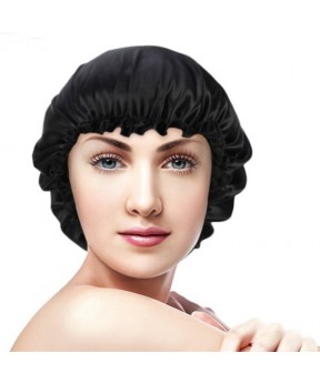 CARA 2018 New 100% Mulberry Silk Nightcap Hair Styling Pure Silk Sleeping Hat Woman Beanie Fashion sets of cap 