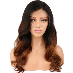 150% Density Brazilian Lace Front Wigs Human Hair With Baby Hair Pre Plucked Ombre Lace Wig Pre Plucked For Women