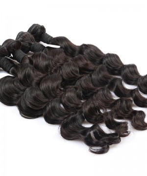 CARA Loose Wave 100% Unprocessed Hair Extensions 2 Pcs  Human Hair Weave Bundles 