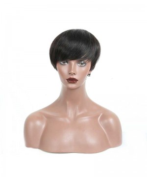 CARA Short Human Hair Bob Wig Brazilian Straight Human Hair Wigs Natural Hair 6 Inch