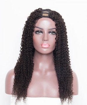 U Part Human Hair Wigs For Black Women Kinky Curly 100% Brazilian U Part Wigs