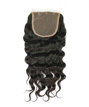 Brazilian Loose Wave Virgin Hair,lace closure,natural color