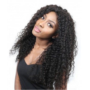 CARA Deep Curly Lace Front Human Hair Wigs 250% Density For Black Women Pre Plucked
