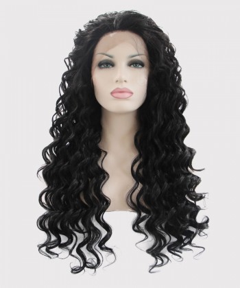 CARA Black Lace Front Wigs Loose Wave Synthetic Wig