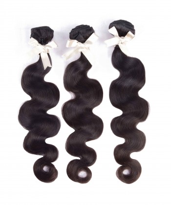 CARA Peruvian Virgin Hair 3 Bundles Body Wave 100% Unprocessed Human Hair Weave