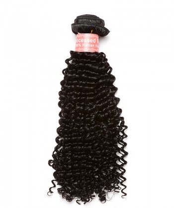 CARA Kinky Curly 100% Human Hair Bundles Natural Color