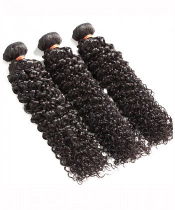 CARA Malaysian Virgin Human Hair 3 Bundles Deep Curly Double Weft
