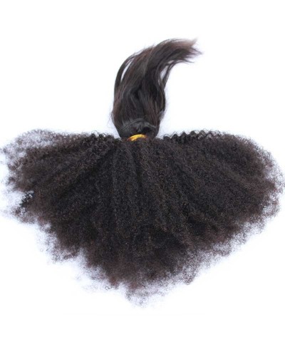CARA Brazilian Afro Kinky Curly Braid in Bundles Hair Weave 3Pcs Human Hair Natural Color