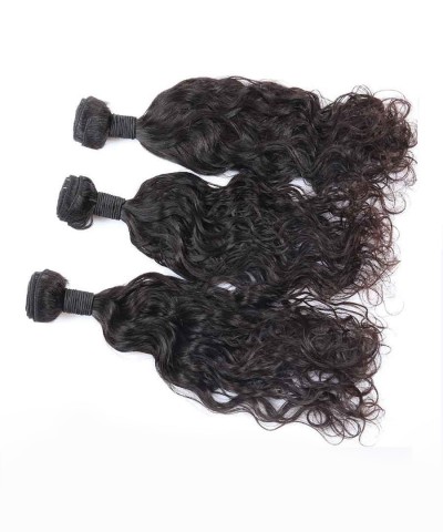 CARA 3 Pcs Brazilian Hair Weave Bundles Wet and Wavy Human Hair