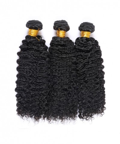 CARA Brazilian Virgin Human Hair Weave Bundles Kinky Curly 3Pcs