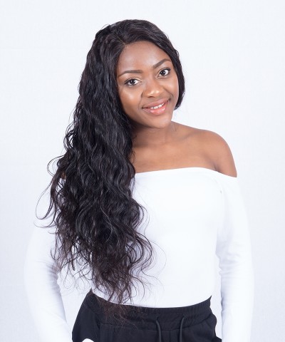 CARA Brazilian Body Wave 13X4 Lace Frontal with 3 Bundles Natural Color 100% Human Hair Weaves
