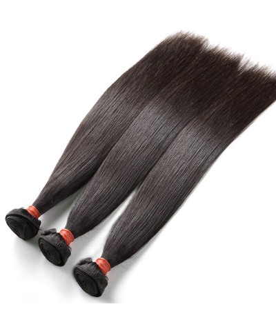 CARA 100% Brazilian Human Hair Weave Bundles Straight 3Pcs Natural Black