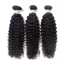 CARA Brazilian Virgin Human Hair Weave Bundles Deep Curly 3Pcs