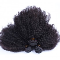 CARA HAIR Peruvian Afro Kinky Curly Hair Weave 4B 4C 100% Natural Hair Weave 3Pieces