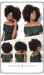 CARA HAIR Peruvian Afro Kinky Curly Hair Weave 4B 4C 100% Natural Hair Weave 3Pieces