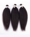 CARA Peruvian Virgin Hair Kinky Straight 100% Human Virgin Hair Weave 3 Bundles 