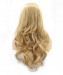 CARA Golden Yellow Women Fashion Synthetic Wig Big Blonde Wavy Lace Front Wigs