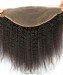 CARA 13X6 Lace Frontal Closure Kinky Straight Brazilian Human Hair With Baby Hair Remy Hair Natural Black