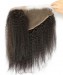 CARA 13X6 Lace Frontal Closure Kinky Straight Brazilian Human Hair With Baby Hair Remy Hair Natural Black