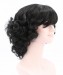 CARA Black Lace Front Wig Side Part Short Curly Synthetic Wig With Bang