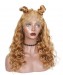 CARA #27 Honey Blonde Loose Wave Lace Front Wigs Human Hair with Baby Hair 250% Density 