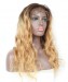 CARA Honey Blonde Ombre Wavy Lace Front Human Hair Wigs