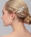  European and American brides headdress wedding accessories handmade pearl dish hair accessories. 