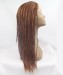 CARA Brown Color Braided Synthetic Wig Lace Front Wig