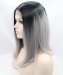 CARA 1B/Grey Ombre Wig Short Bob Wig Synthetic Wig