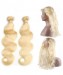 CARA 613 Blonde Color 2 Bundles with 360 Lace Frontal Body Wave 