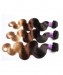 CARA Ombre Hair Bundles Peruvian Body Wave T1B/4/27 3 Tone Remy Hair Weaves Machine Double Weft 3 Bundle 