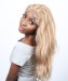 CARA 250% Density Brazilian Straight Lace Front Human Hair Wigs For Women Pre Plucked Honey Blond Wig #24
