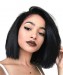 180% Density Full Lace Human Hair Wigs Straight Short Bob Wigs For Black Women